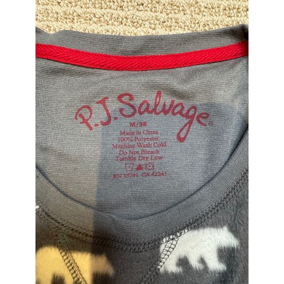 PJ Salvage Womens Medium Polar Bear Pajama Set Long Sleeve Sleepwear Loungewear - Picture 2 of 7
